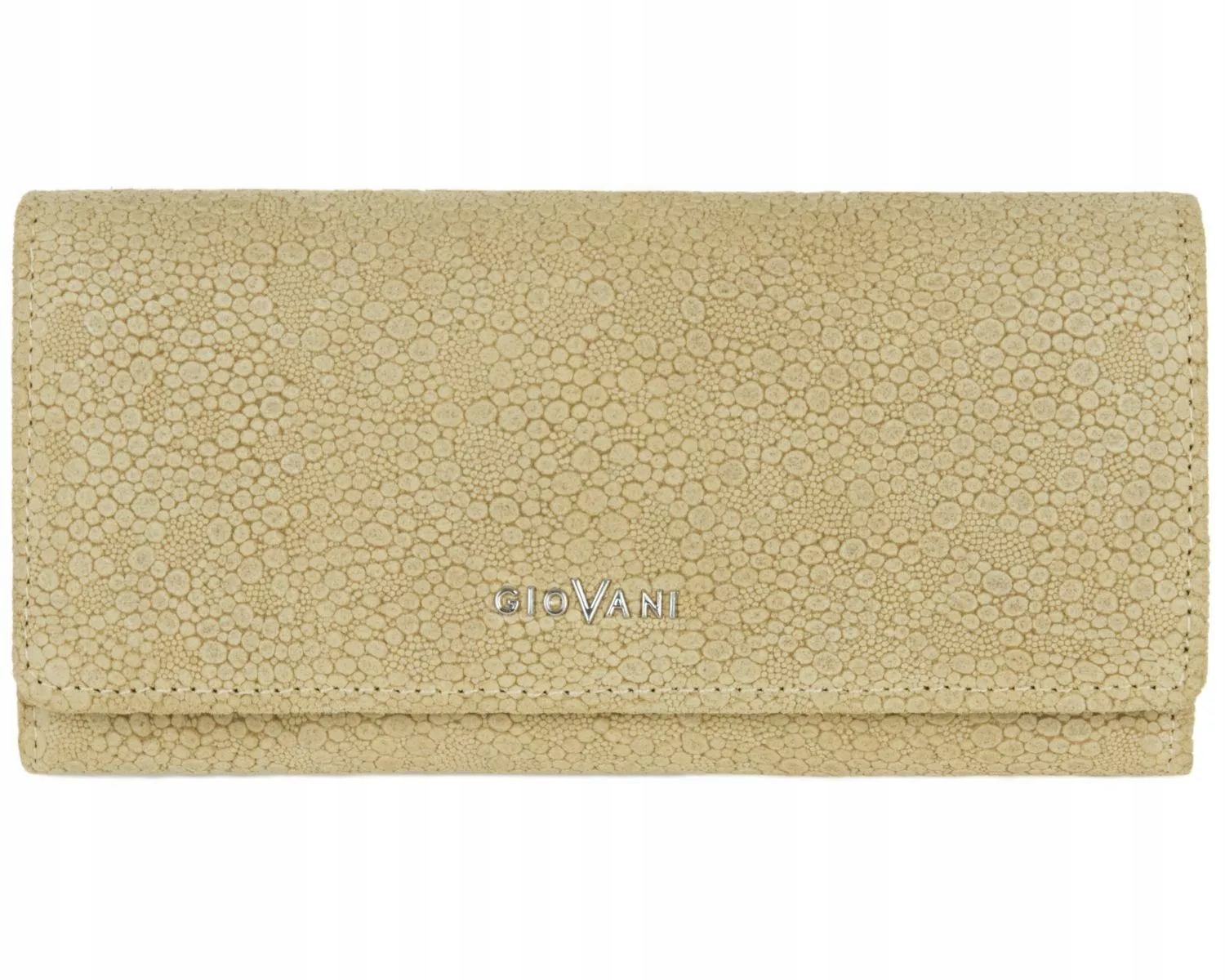 Dámská velká kožená peněženka Perlita Giovani Rfid Béžová