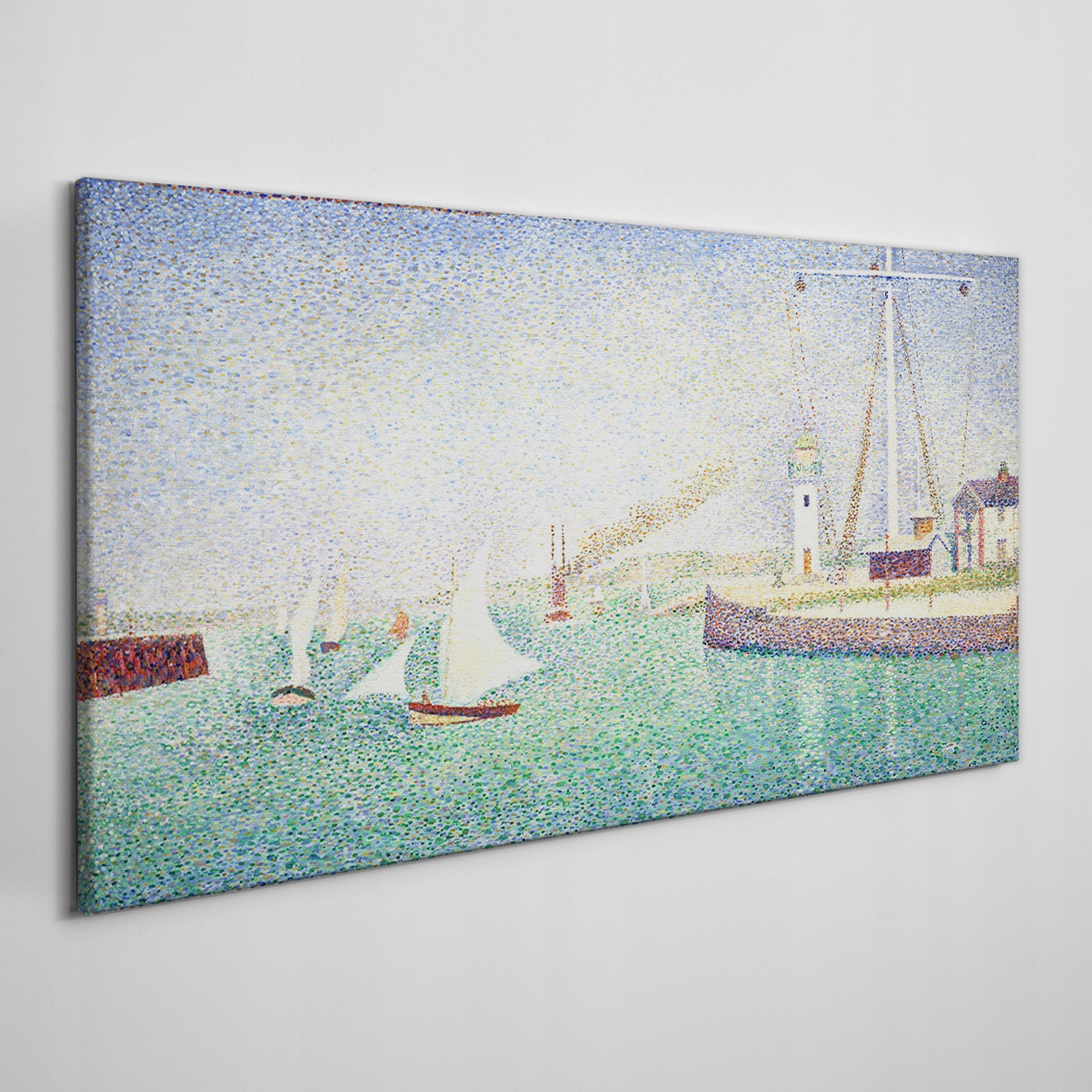 

Obraz na płótnie Wejście do portu Seurat 100x50 cm