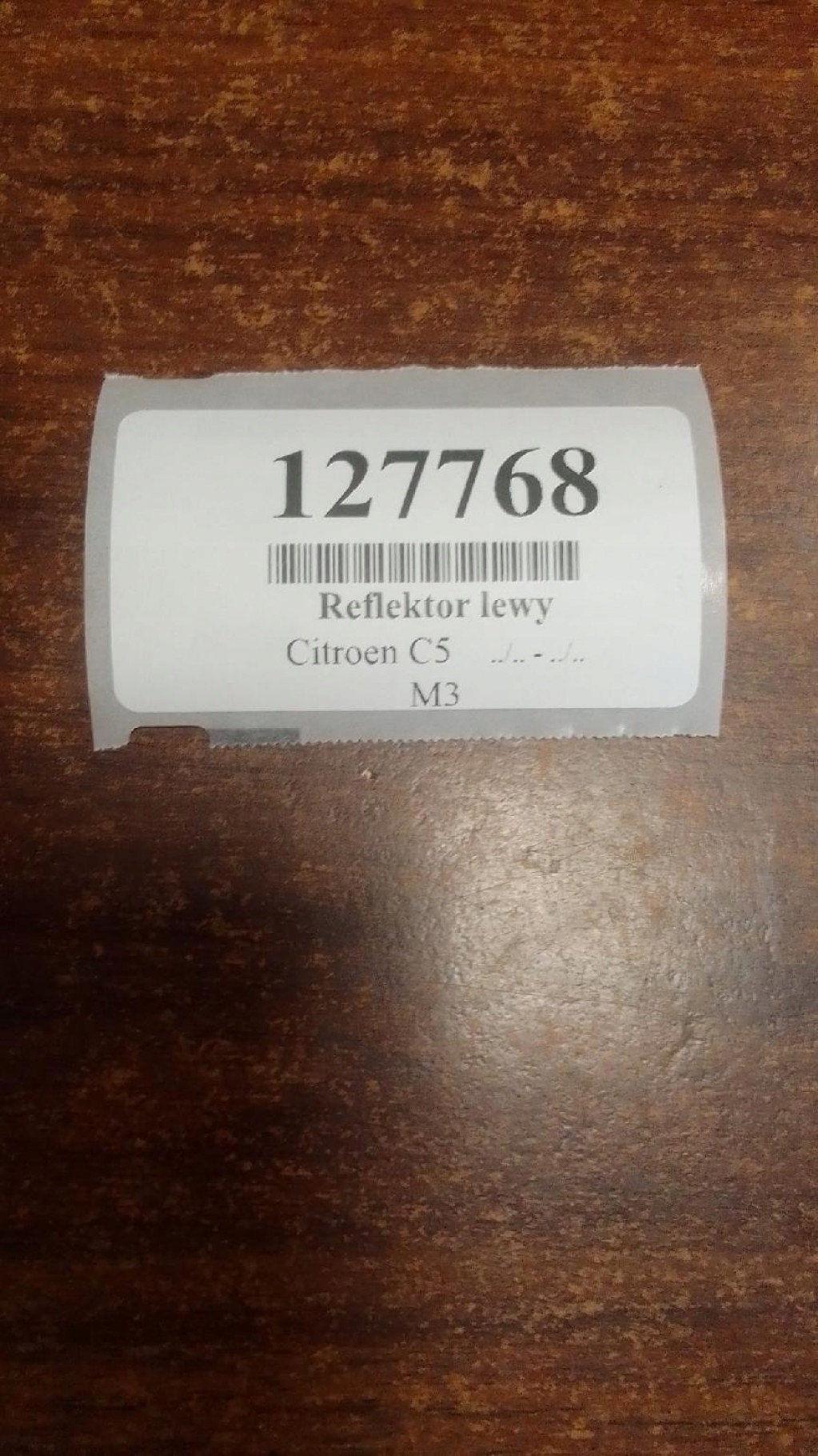 CITROEN C5 REFLEKTOR light left front 9632664780