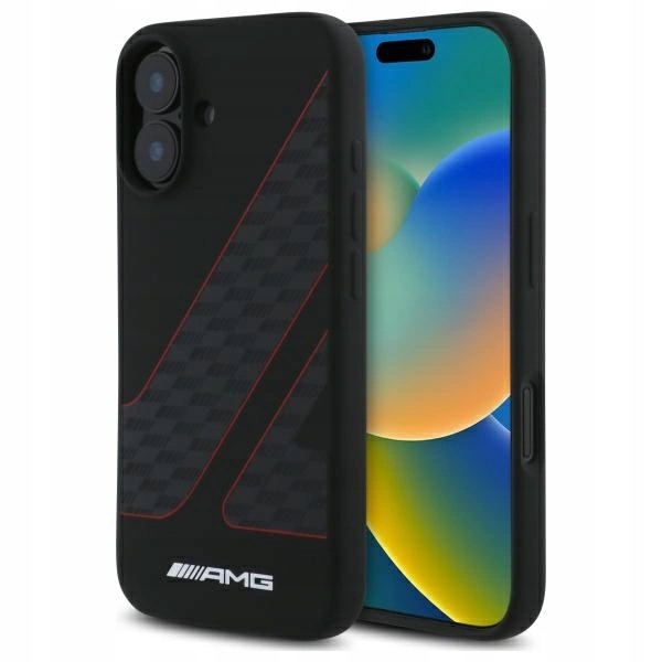 Mercedes Pouzdro Hardcase Pro Iphone 16 6,1 Pro Telefon Magsafe Checkered Flag Pattern