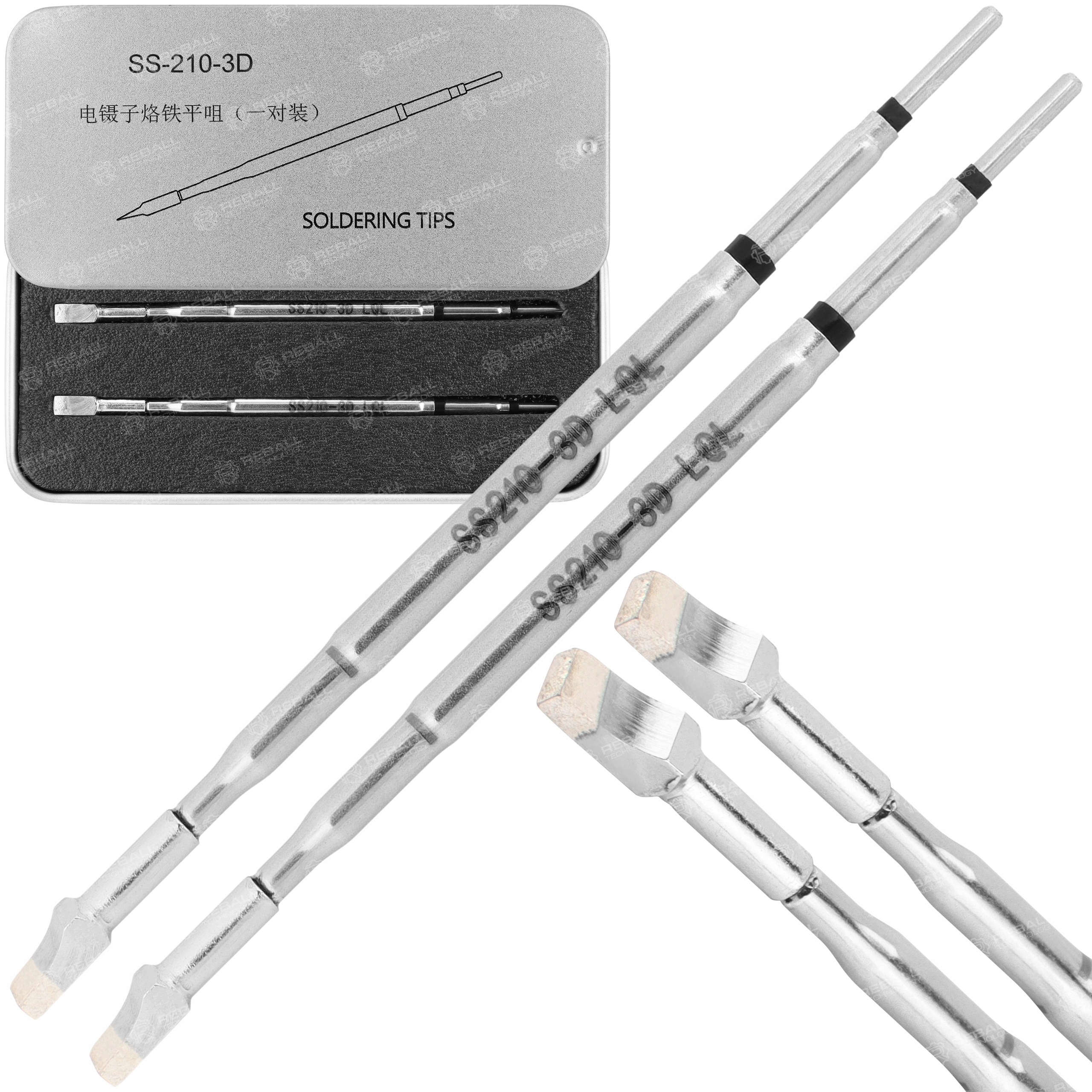 Zestaw Grotów Do Termopęsety Stacji Lutowniczej Aifen A99 Hd SS210-3D 2x