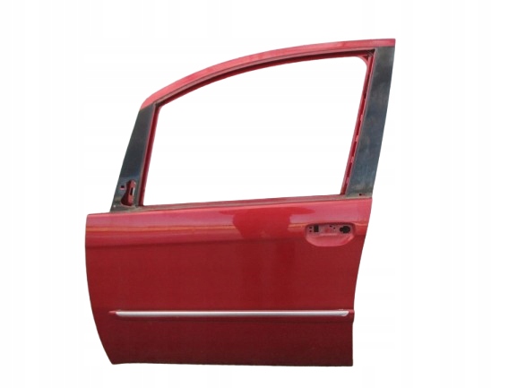 FIAT IDEA 03-10 DRZWI LEWE PRZEDNIE + LISTWA - LAKIER 163 ROSSO GUTTUSO VR
