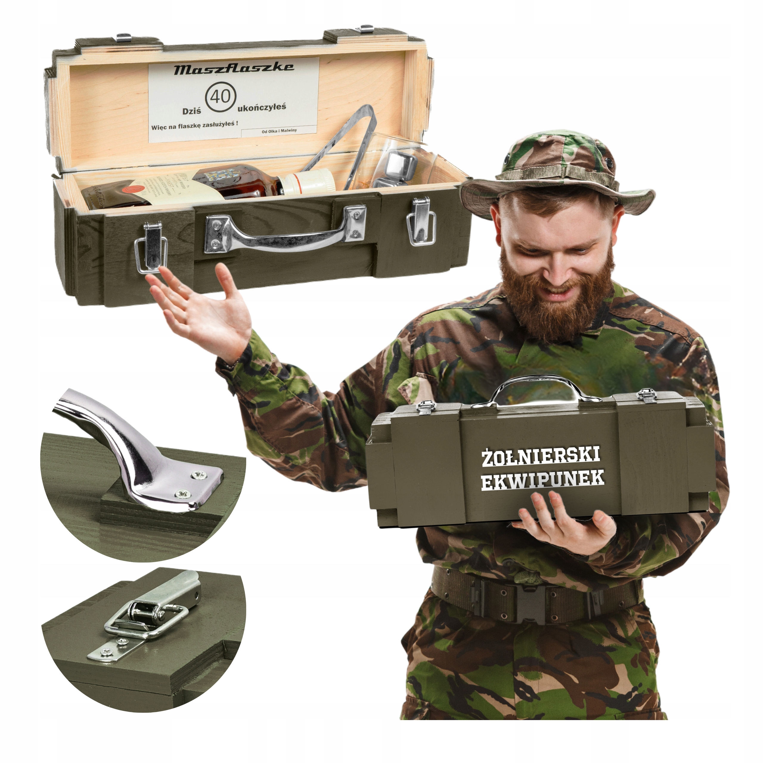 vojenský gadget dárek pro vojáka důstojníka poručíka, masivní