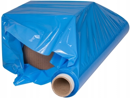 FOLIA STRETCH NIEBIESKA ROLKA 1,5KG 50CM