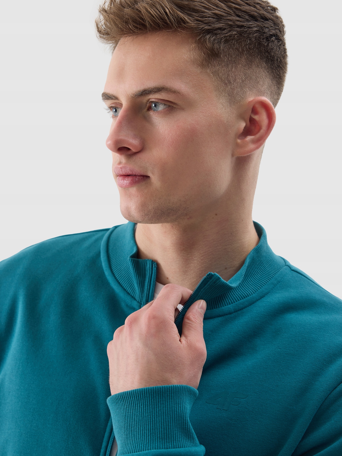 4F BLUZA DRESOWA MĘSKA ROZPINANA BEZ KAPTURA SS24 Rozmiar 3XL