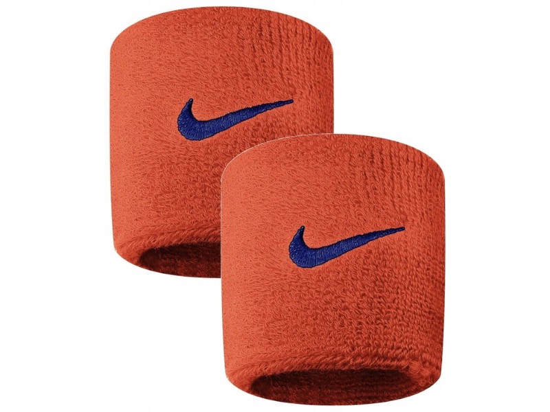 Opaski Frotki napotnik na ręke Nike 2szt Swoosh Wristbands Orange/Navy