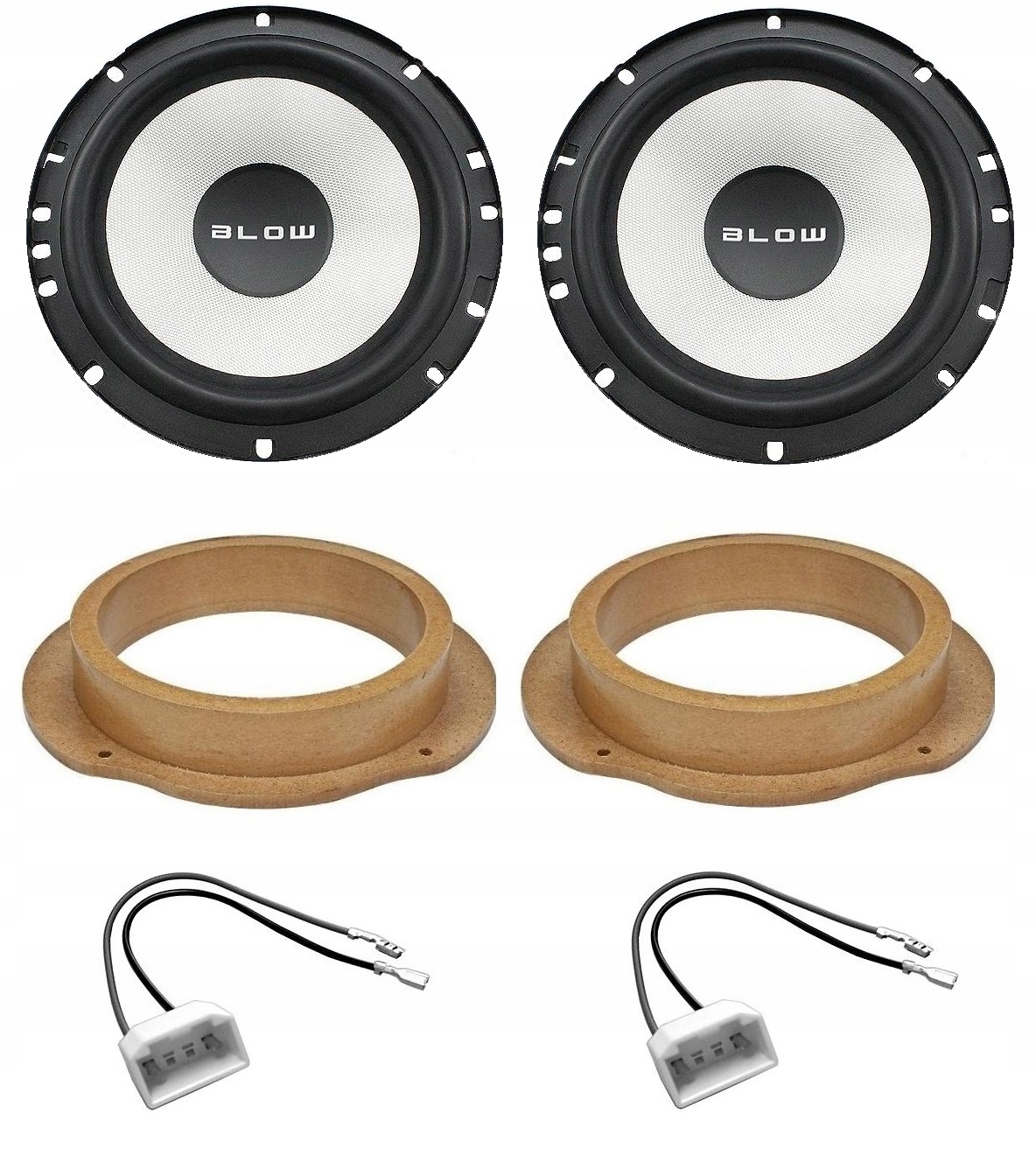 Blow WK650 Basové reproduktory vzdálenost 165 mm Ford Fiesta 6 C-max 1 Kuga Focus