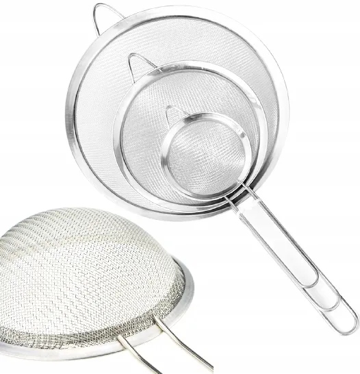 SITKO ZESTAW SITEK KUCHENNYCH SITO STALOWE CEDZAK