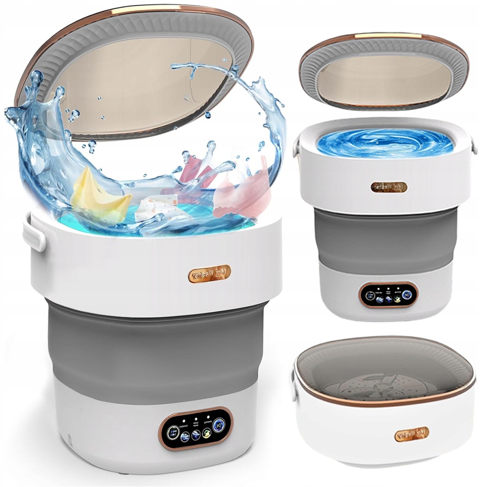 Składany Mini Pralka Turystyczna 12L Do Ubranek Dziecięcych I T-shirtów