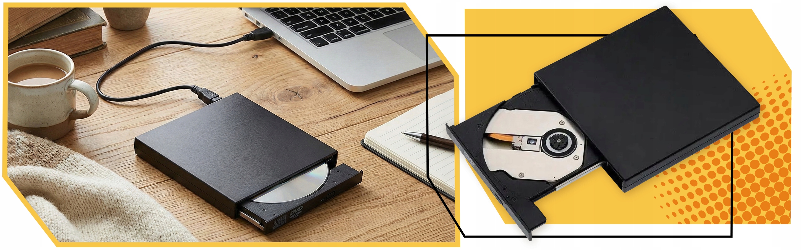 NAPĘD ZEWNĘTRZNY CD-R DVD USB Nagrywarka Do Laptopa PC Odtwarzacz Przenośny Kod producenta NAGRYWARKA DVD CD PŁYT CR-RW ZEWNĘTRZNA