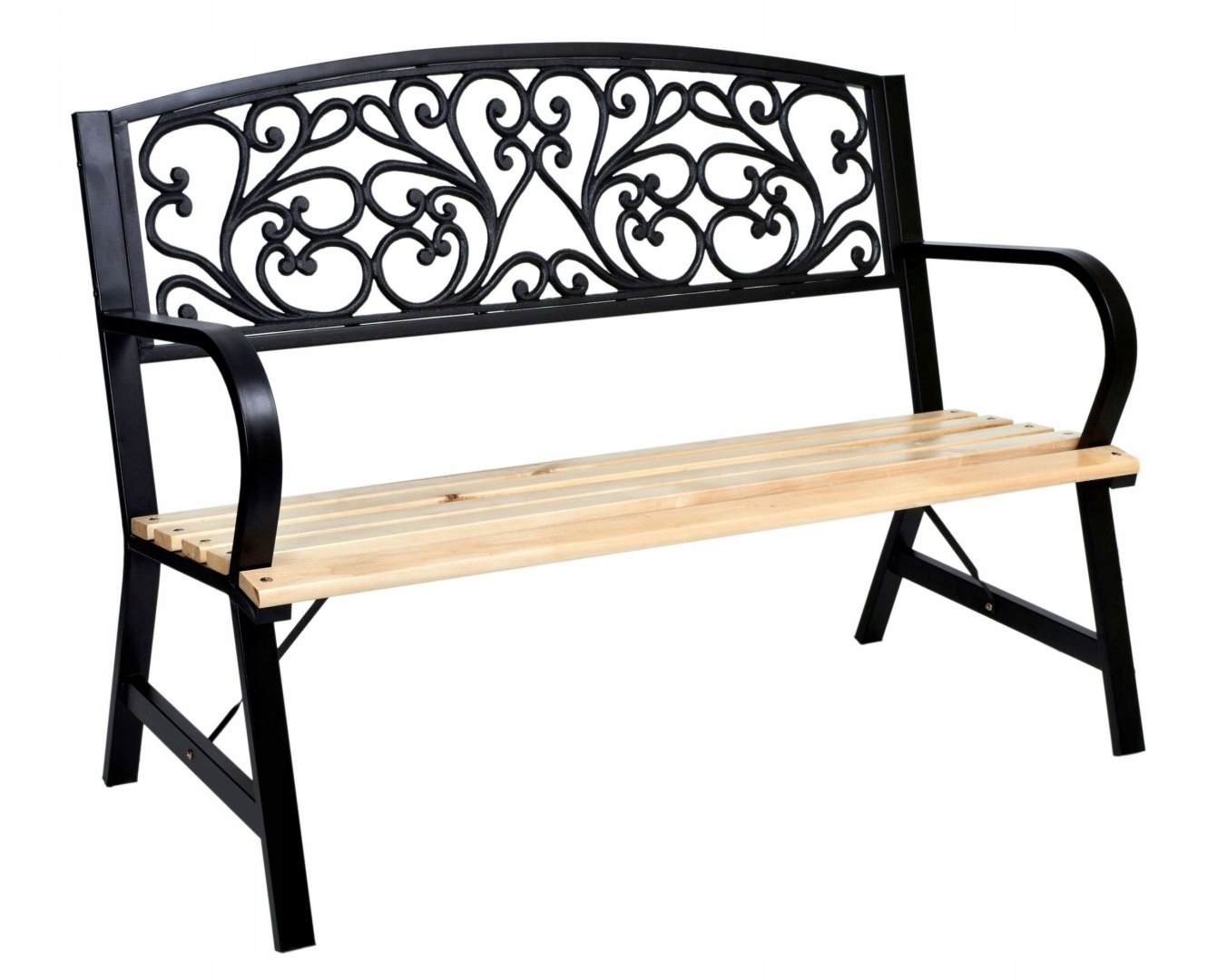 Ocelovo-litinová zahradní lavička Tito