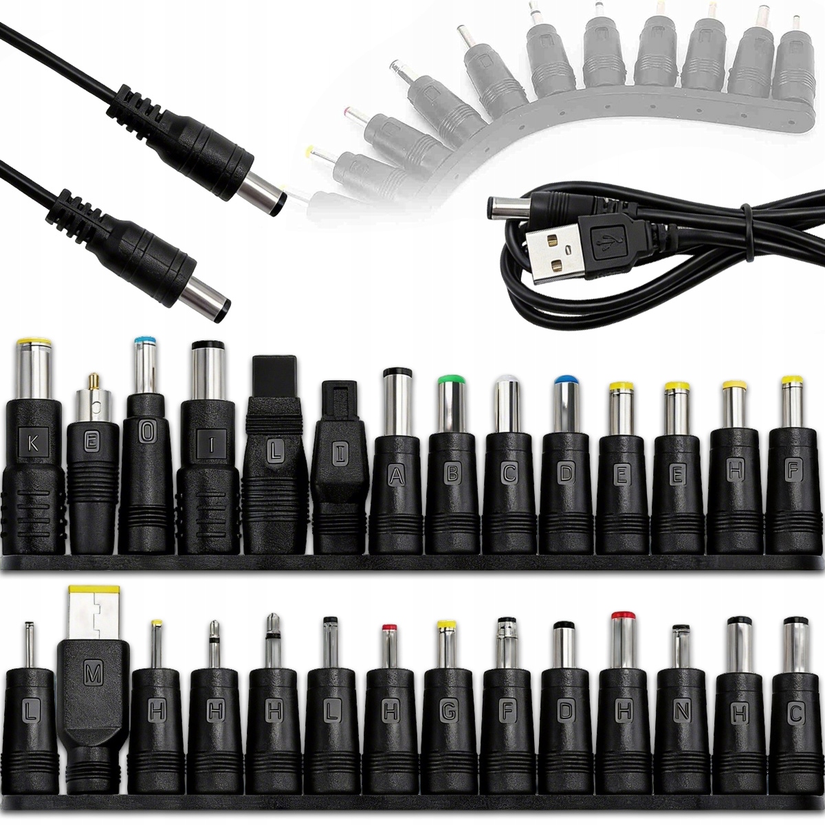 ADAPTER DC KOŃCÓWKI ZASILACZA 5.5X2.1MM ZASILACZ SIECIOWY DO LAPTOPA