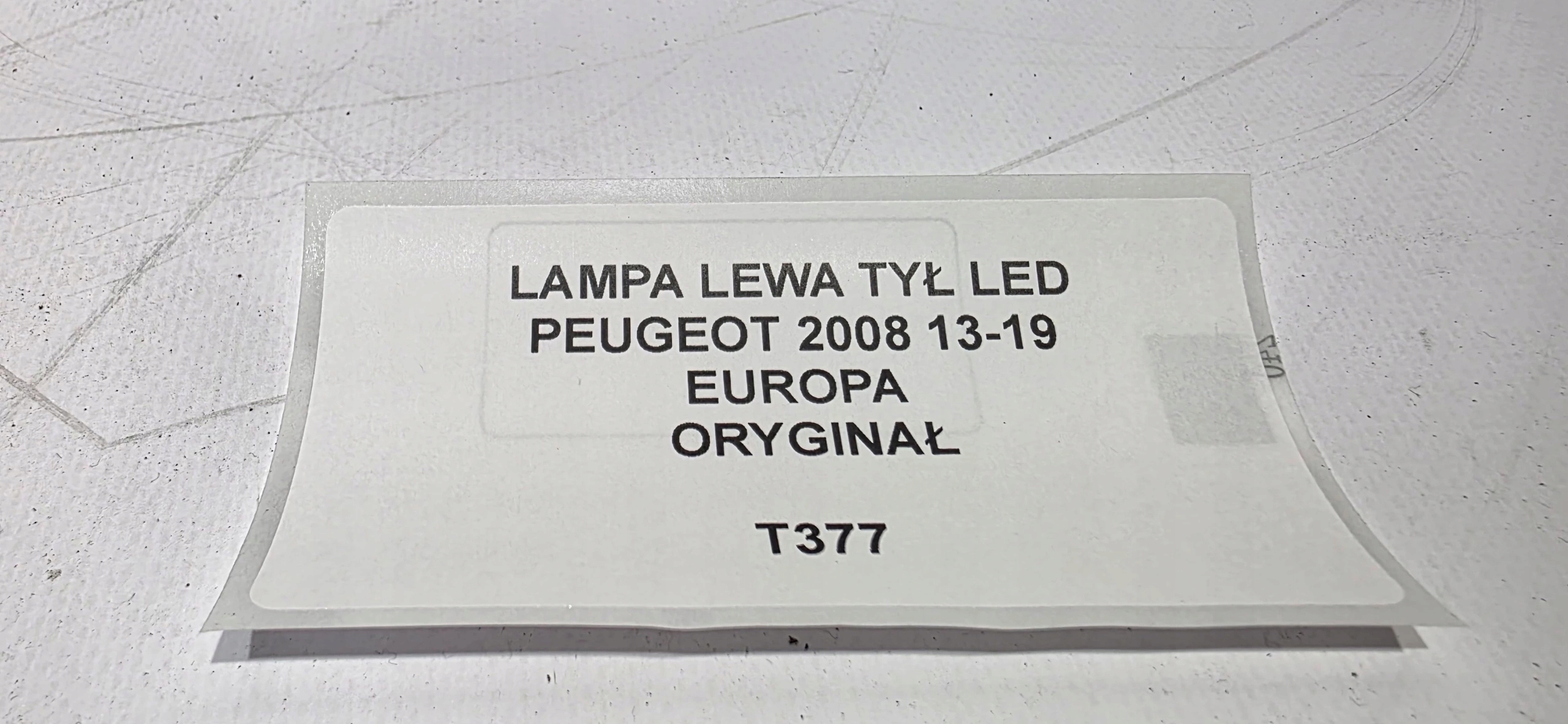 light left rear part LED PEUGEOT 2008 13-19 original EUROPA