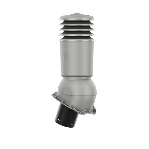 Oc. Komínek HiVent 150 pro trapézový plech T14 Ral 9007 Stříbrný Metalický