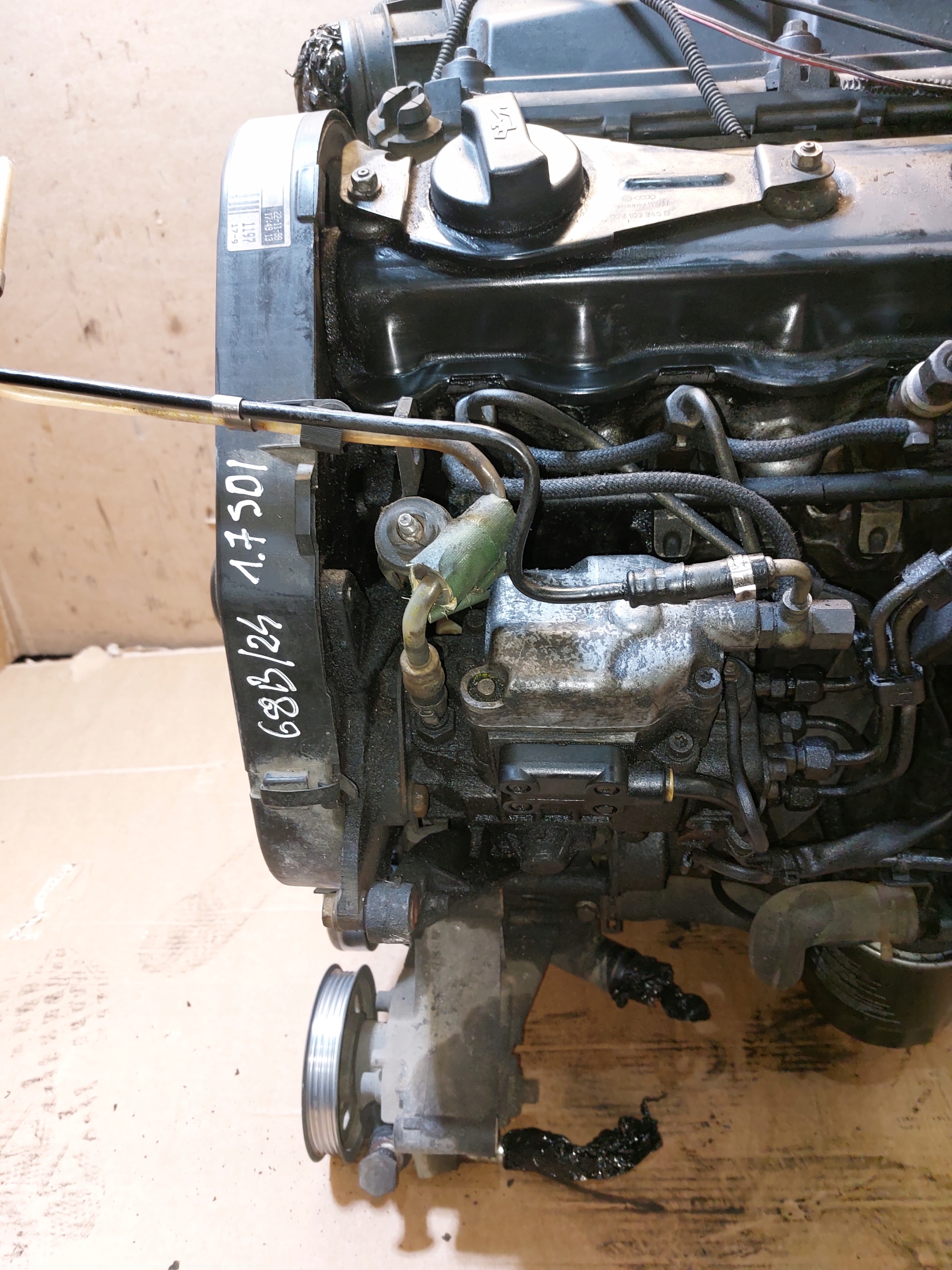 engine Z UKLADEM PALIWOWYM VW LUPO 1.7SDI AKU