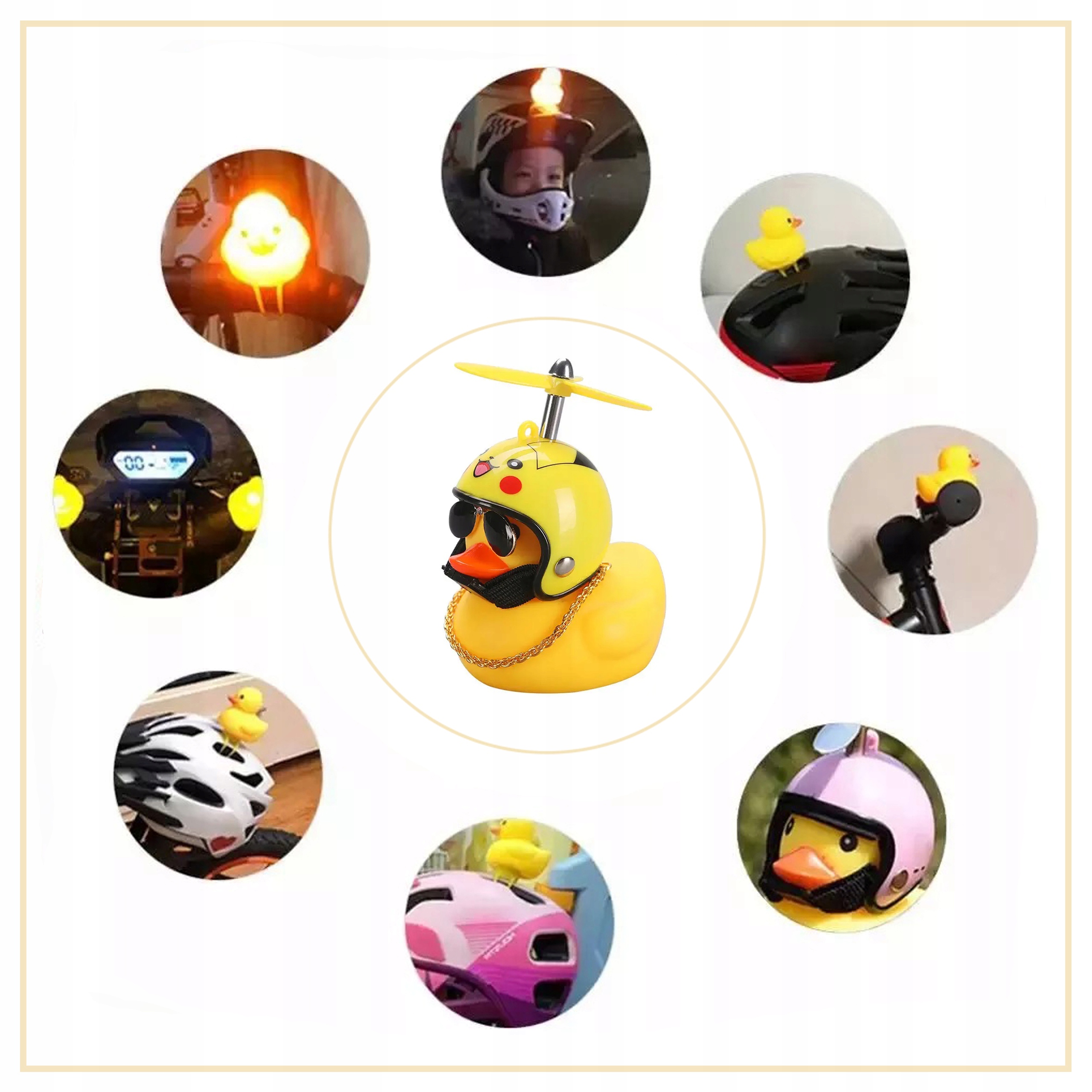 KACZKA SAMOCHODOWA ŻÓŁTA LED ZABAWNA KACZUSZKA OZDOBA PREZENT NA URODZINY Marka Ercole