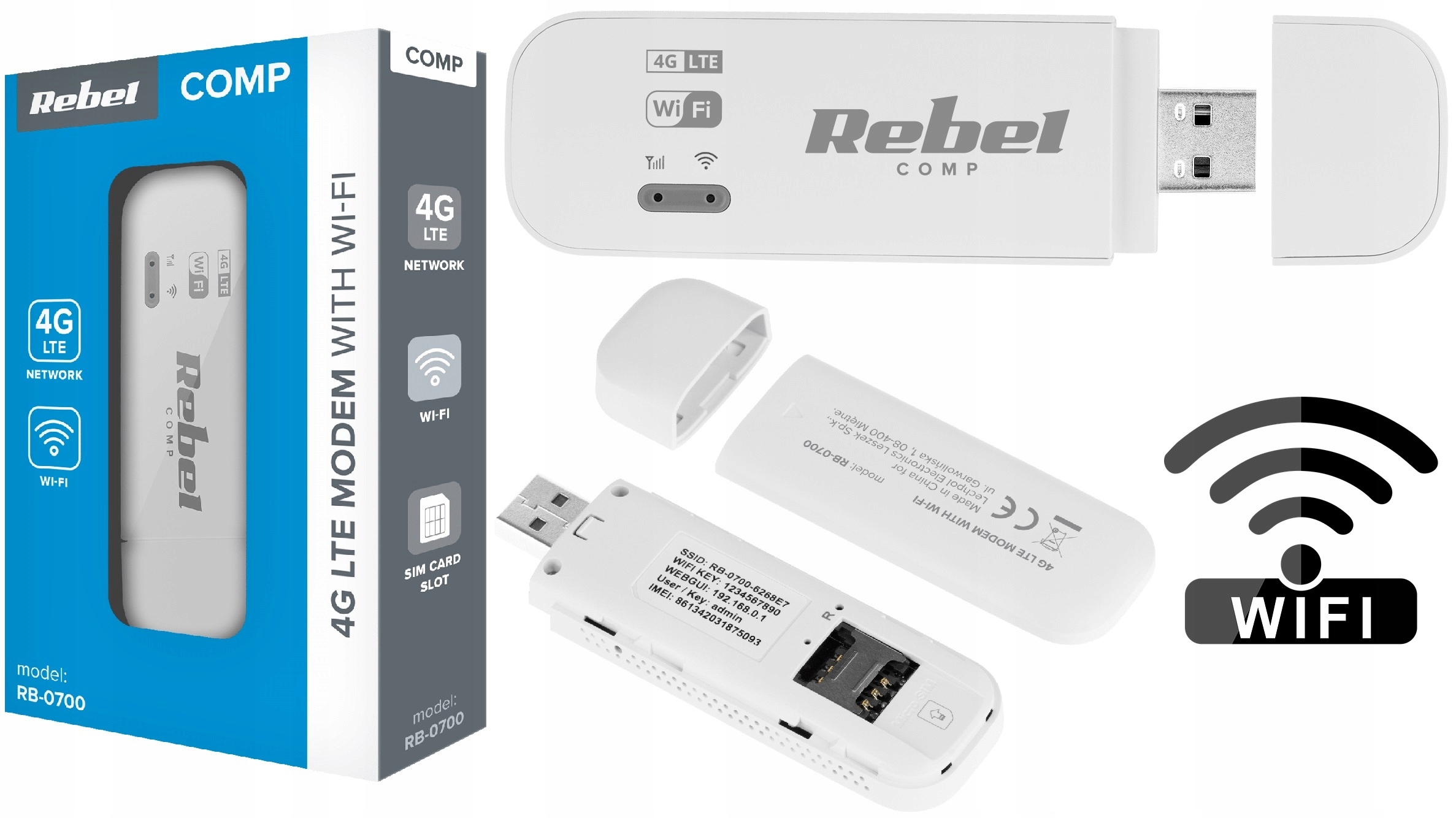 

Mobilny Router Przenośny Wifi Sim 4G Lte Usb Rebel