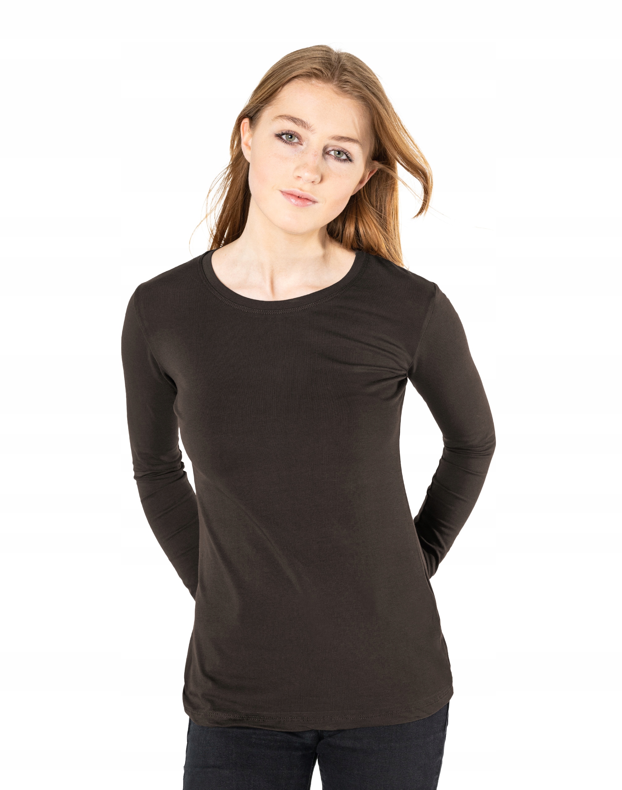 

Bluzka Koszulka Damska Długi Rękaw 8056-5 r L/XL