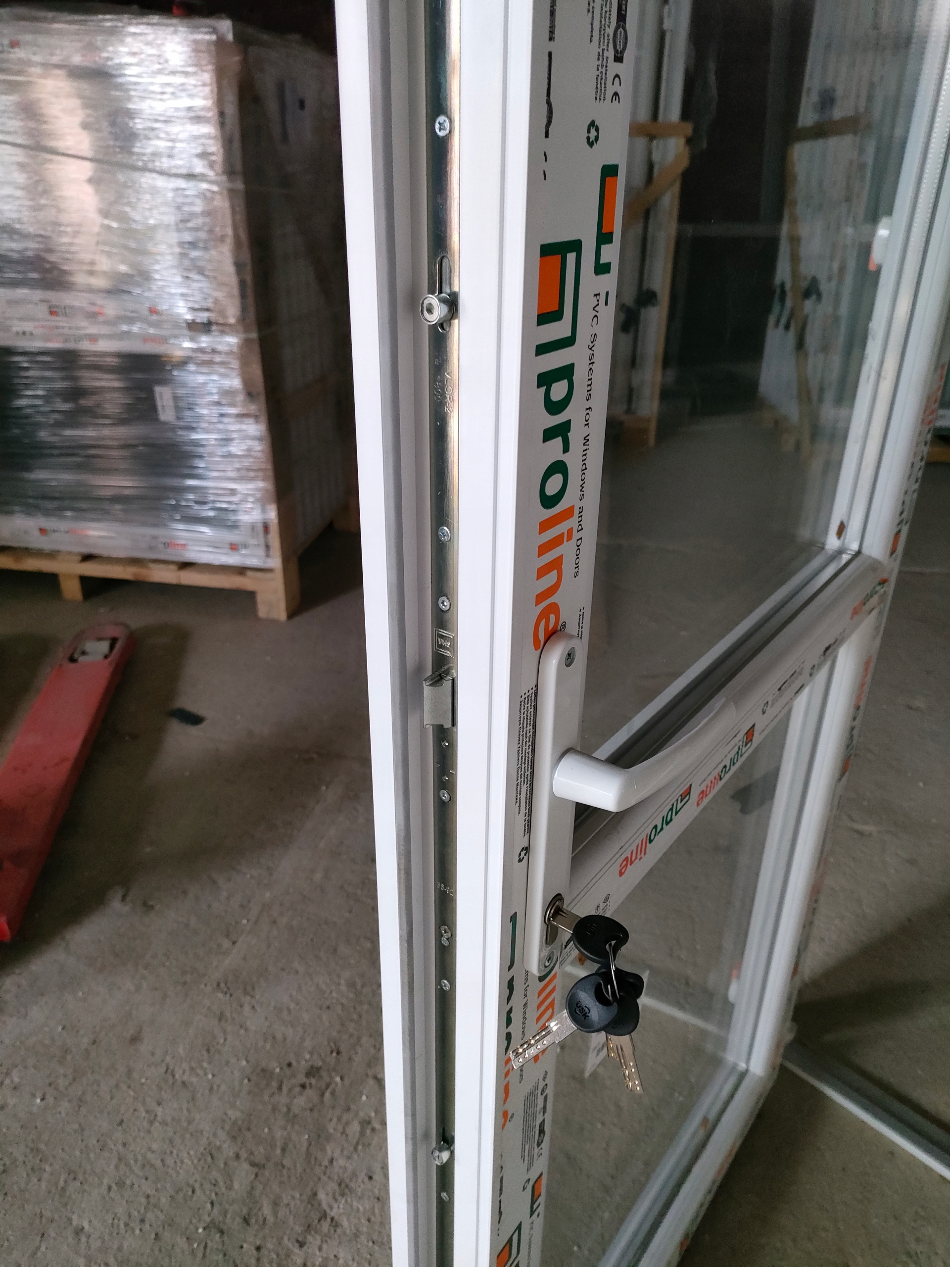 DRZWI PCV 1100X2100 70 MM DO SKLEPU BIURA DOMU Marka Proline