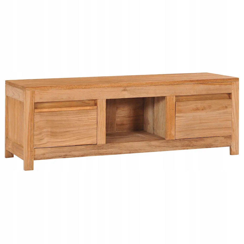 Szafka RTV drewniana kolonialna 100x30x35cm, tekowe drewno