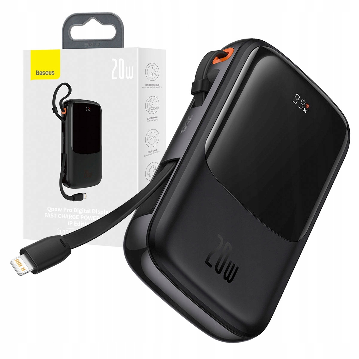 

Baseus Power Bank Lightning/USB/USB-C 10000mAh