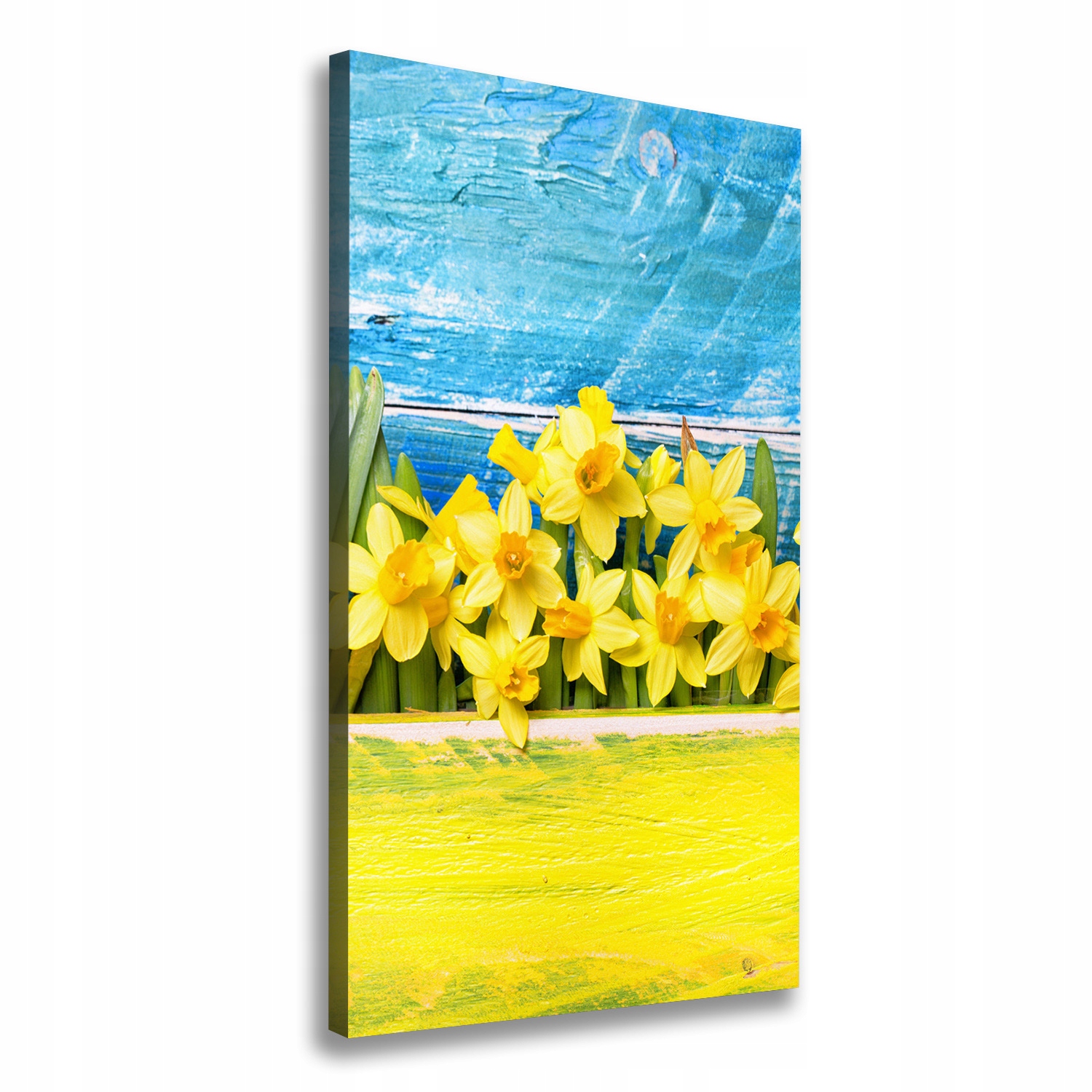 

Nowoczesny obraz canvas na ramie Żonkile 60x120 cm