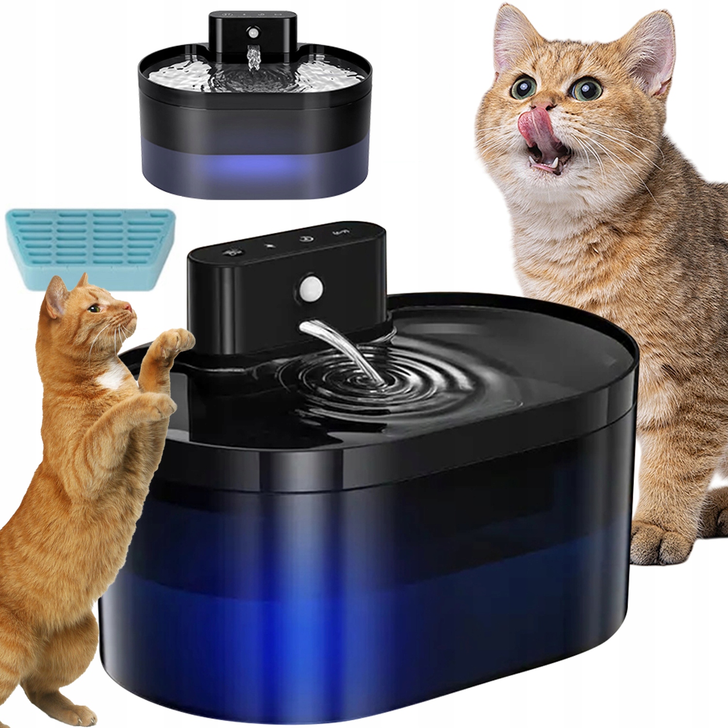 Levně Napáječka Pro Zvířata Inteligentní Detekce Pro Kočky 2.2 L Fontána