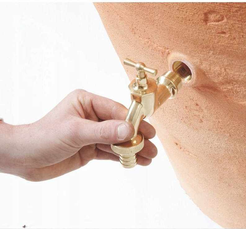 ZBIORNIK NA WODĘ DESZCZÓWKĘ AMFORA 360L+ KRANIK Kolor brązowy