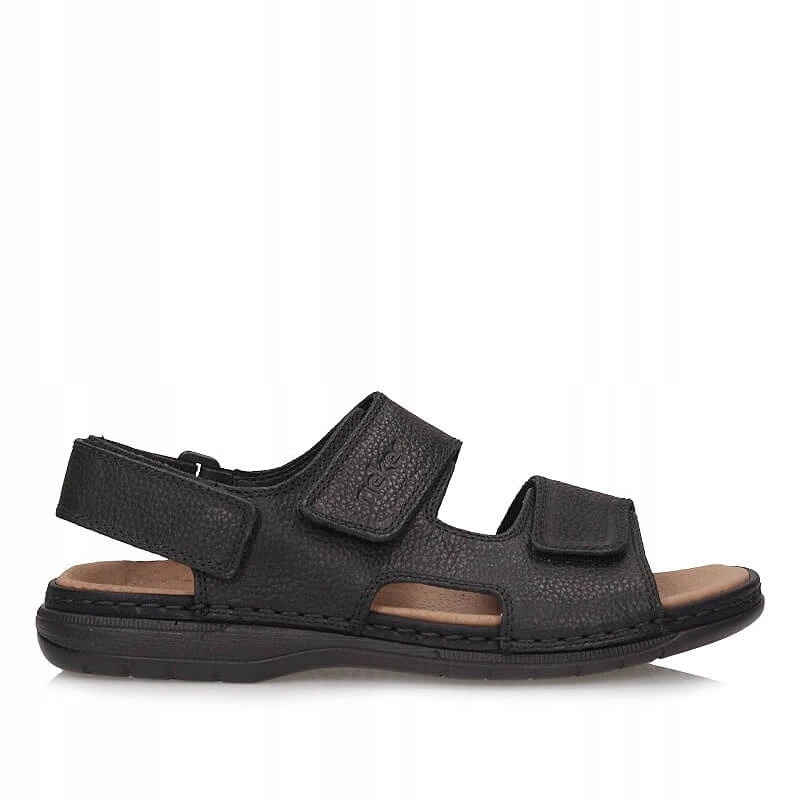 Pánské ležérní sandály Rieker 25558-01 pohodlné na suchý zip, černé
