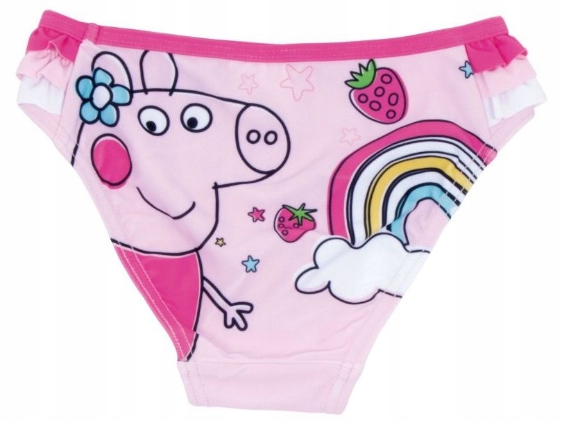 STRÓJ KĄPIELOWY PEPPA PIG ŚWINKA KĄPIELÓWKI MAJTKI 110/116 DZIEWCZĘCE 2 SZT Wiek dziecka 5 lat +