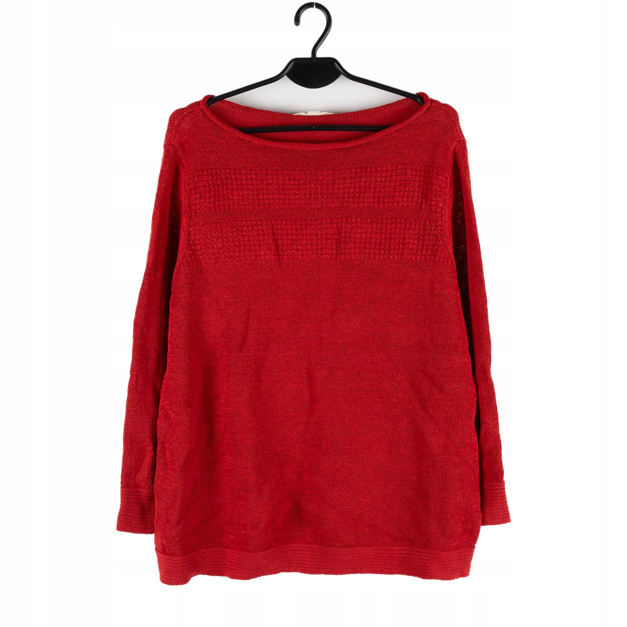 Dámský Svetr White Stuff Červený 3/4 Rukáv Len Bavlna 46