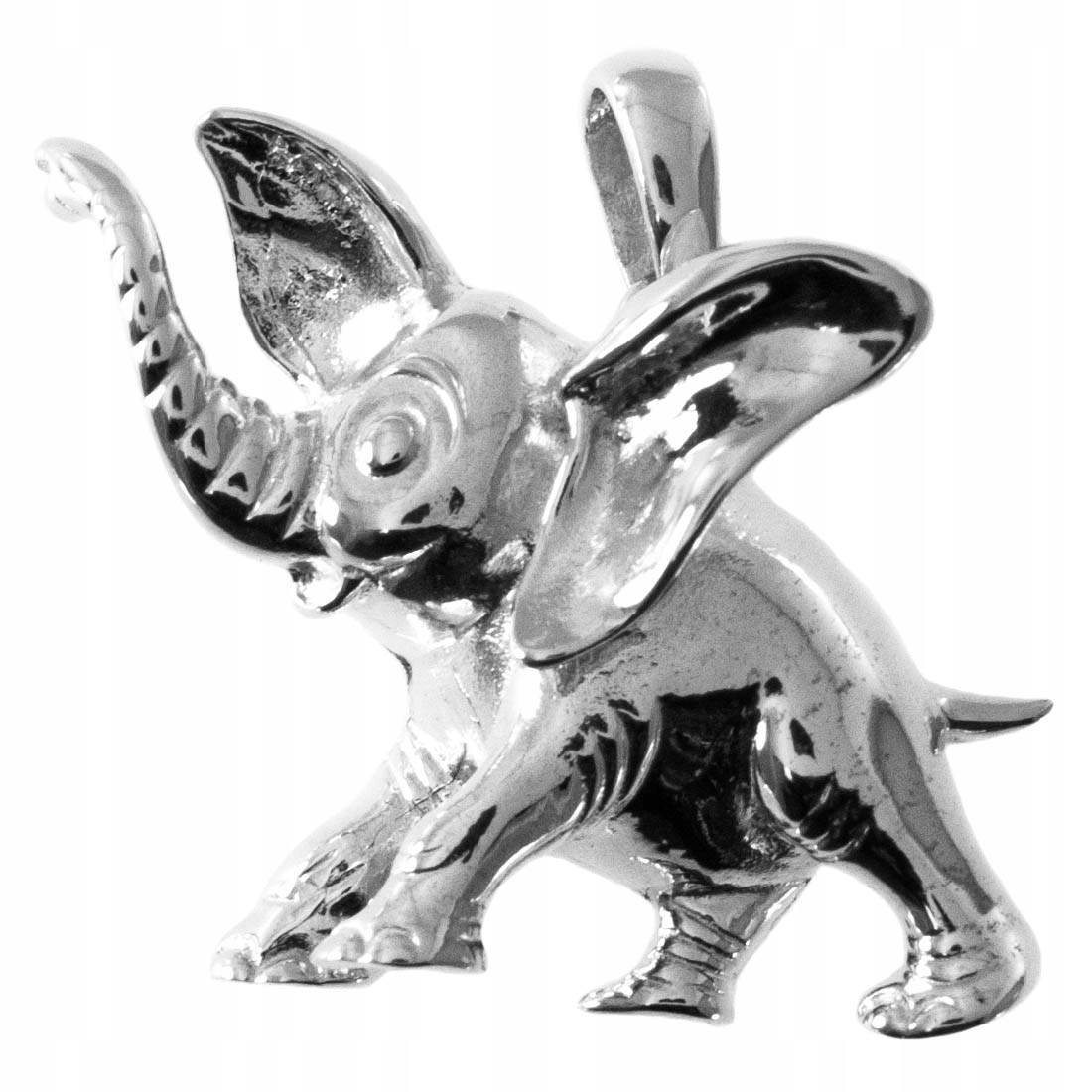 Stříbrný Přívěsek Velký Slon Naštěstí Ryzost 925