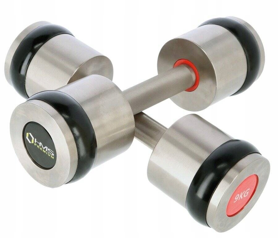 Činky Chromované závaží pro silový trénink 2 x 9 kg