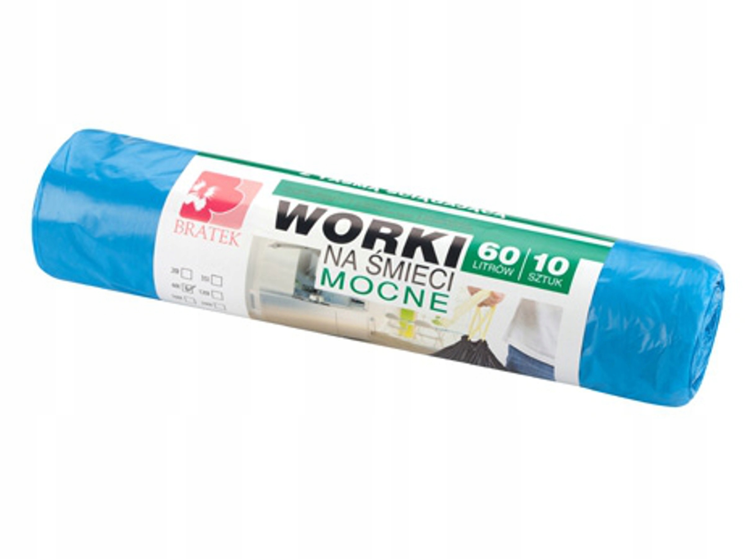 

Worki Na Śmieci Z Taśmą 60 Litrów 10 Sztuk Hdpe