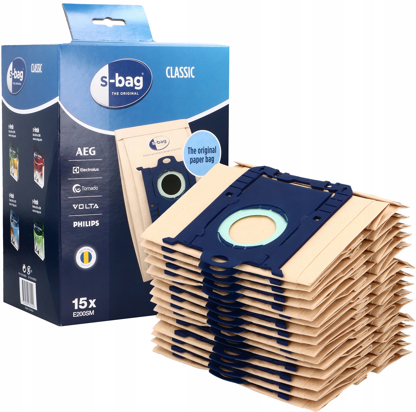 

15x Worki S-bag Electrolux Long Performance E200SM