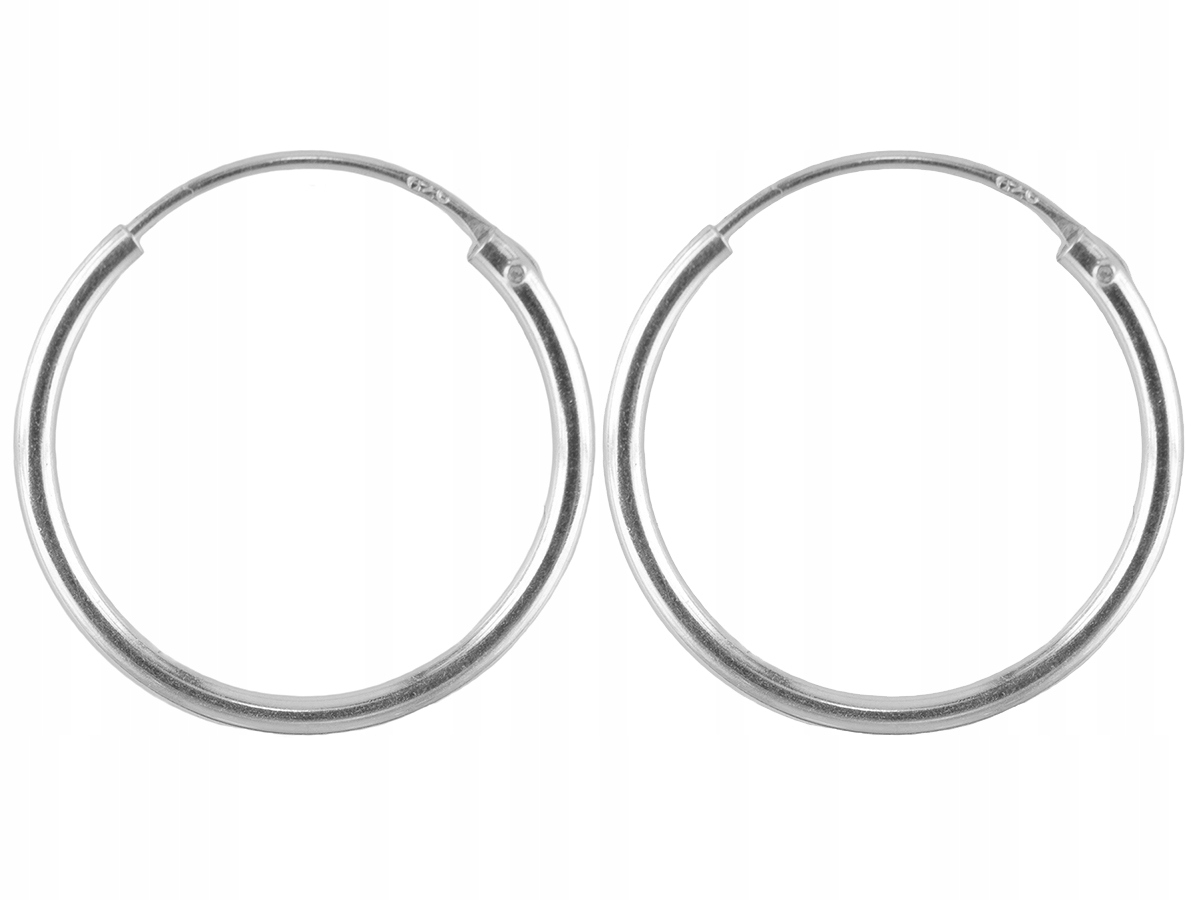 

Versil kolczyki koła kółka oponki 20 mm Srebro 925