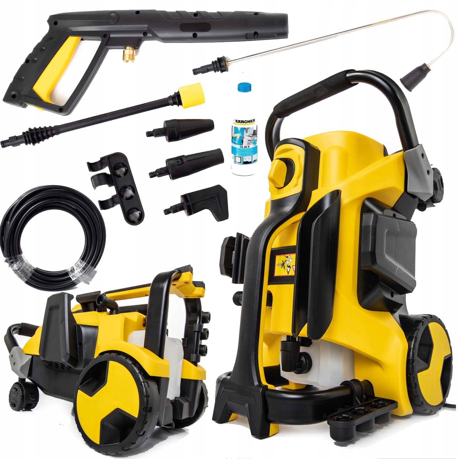 MOCNA MYJKA CIŚNIENIOWA RIWALL 250BAR + PŁYN KARCHER 0,5L TURBO DYSZA LANCA