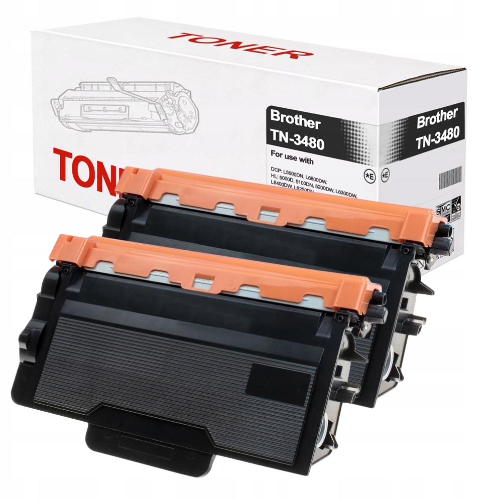 

2X Toner Do Brother TN-3480 HL5000D HL5100DN Nowy