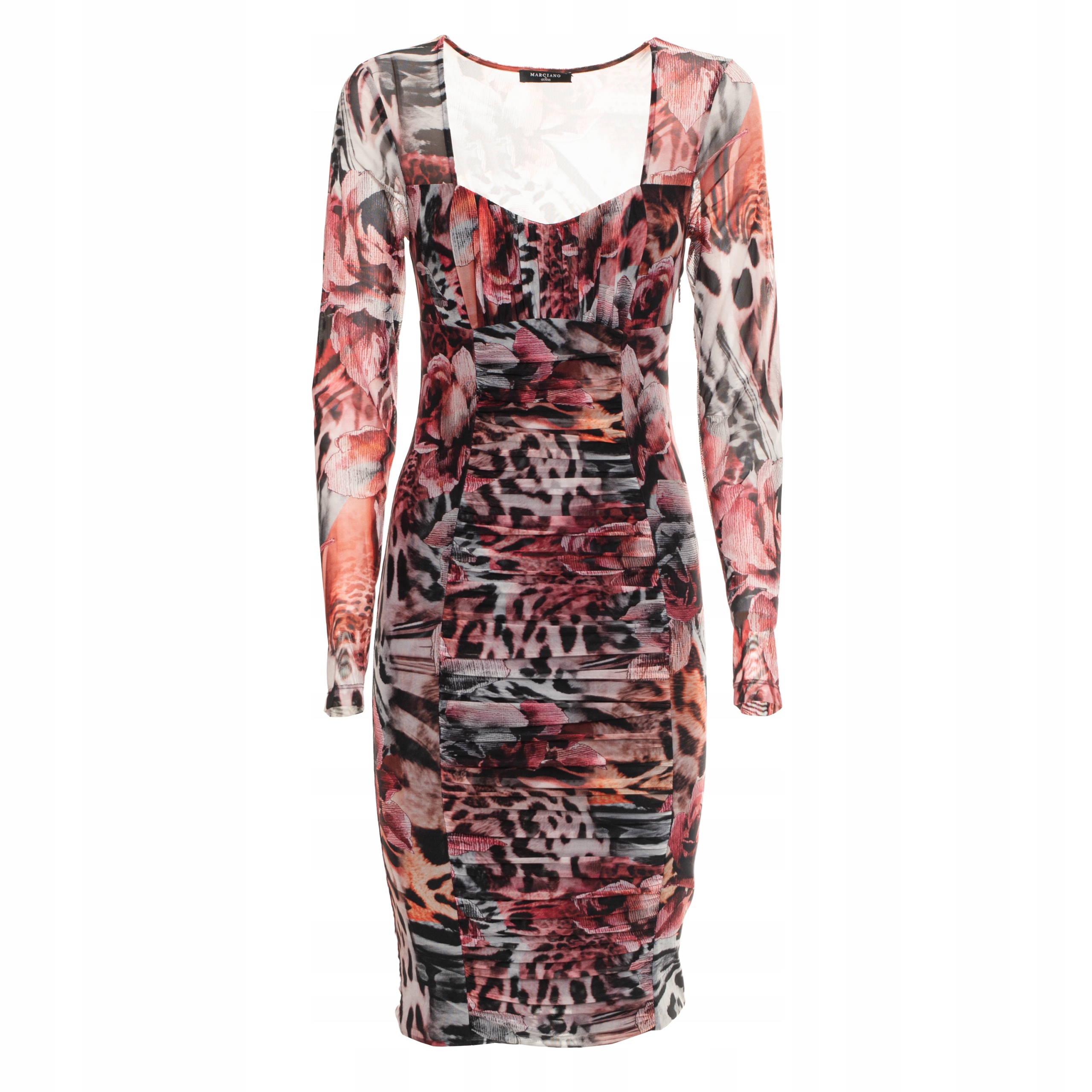 Marciano By Guess Šaty MIDI S Potiskem A Vráskami 38 Gga
