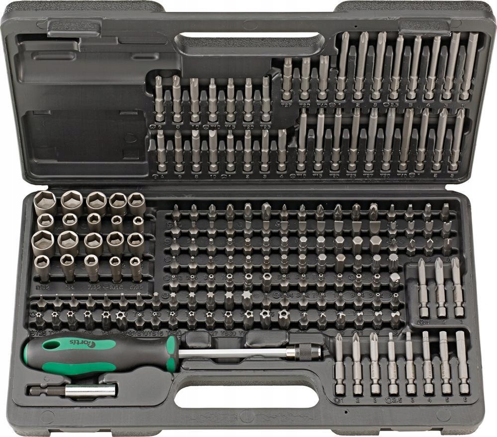 Sada bitů 25-50-75 mm držák 185 ks mix Fortis (4243020312)
