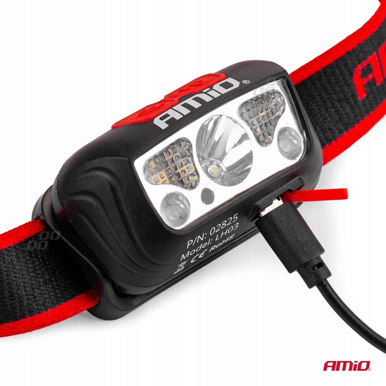 LAMPA LATARKA LED CZOŁOWA WARSZTATOWA TURYSTYCZNA MOCNE DIODY KOMPAKTOWA Marka Amio
