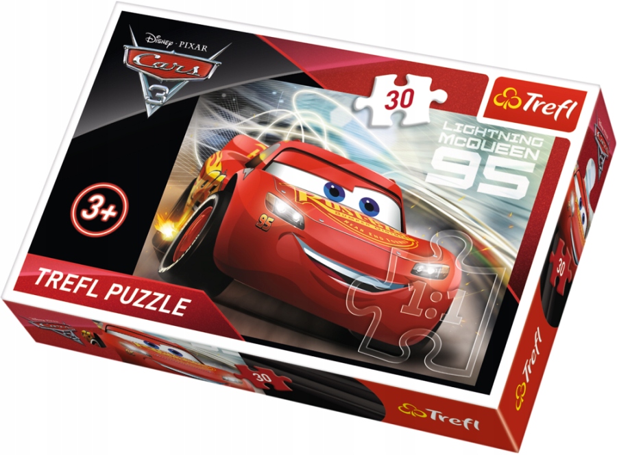 PUZZLE 30 EL CARS 3 AUTA ZYGZAK MCQUEEN TREFL Kod producenta 18215