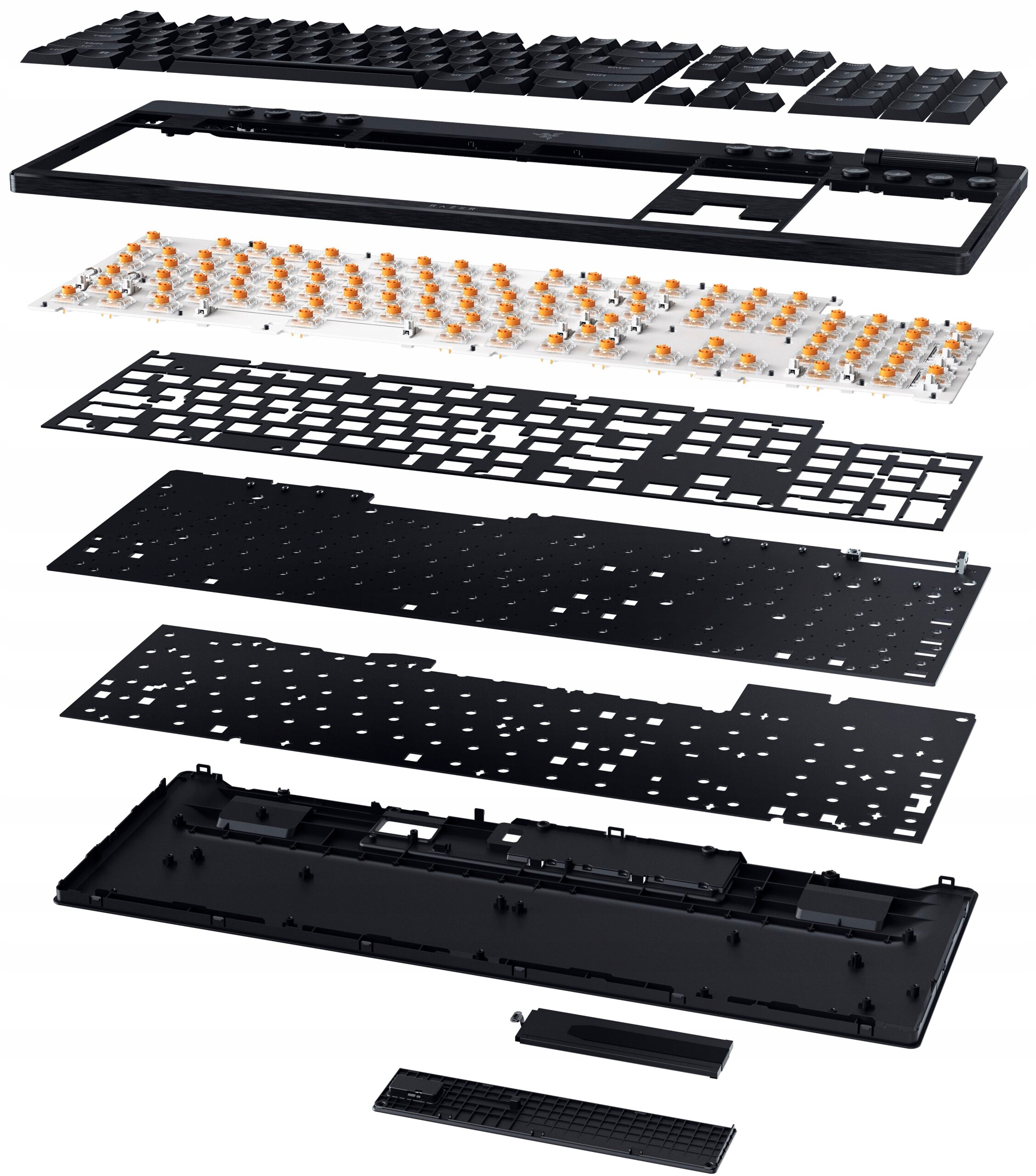 Razer Klawiatura BlackWidow V4 Low-Profile HyperSpeed, Zielony, US — 15