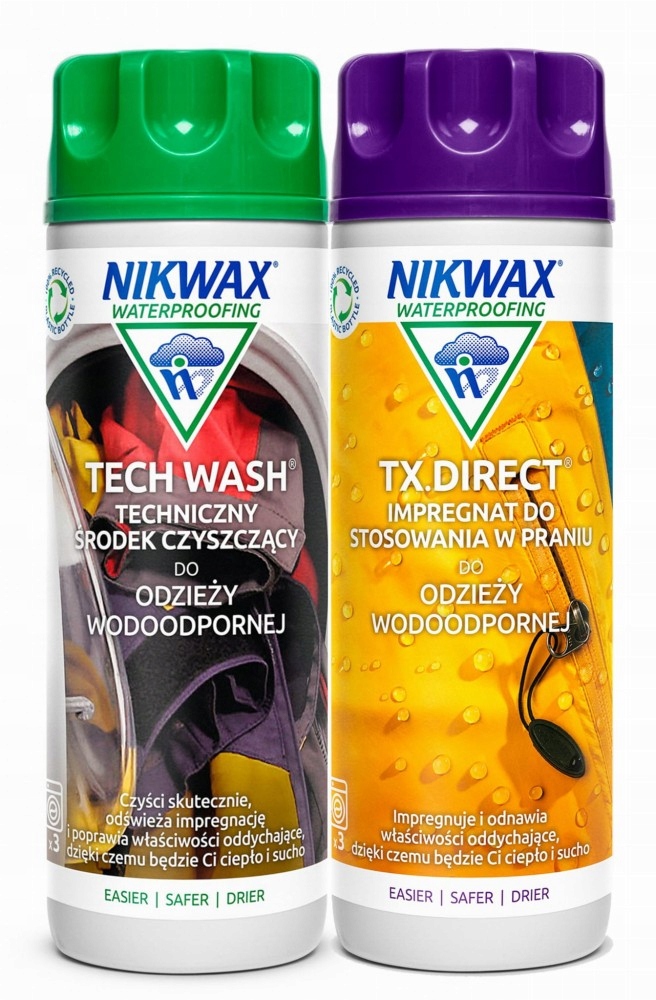 Zestaw Nikwax Tech Wash Tx. Direct Wash-In 2 x 300 ml