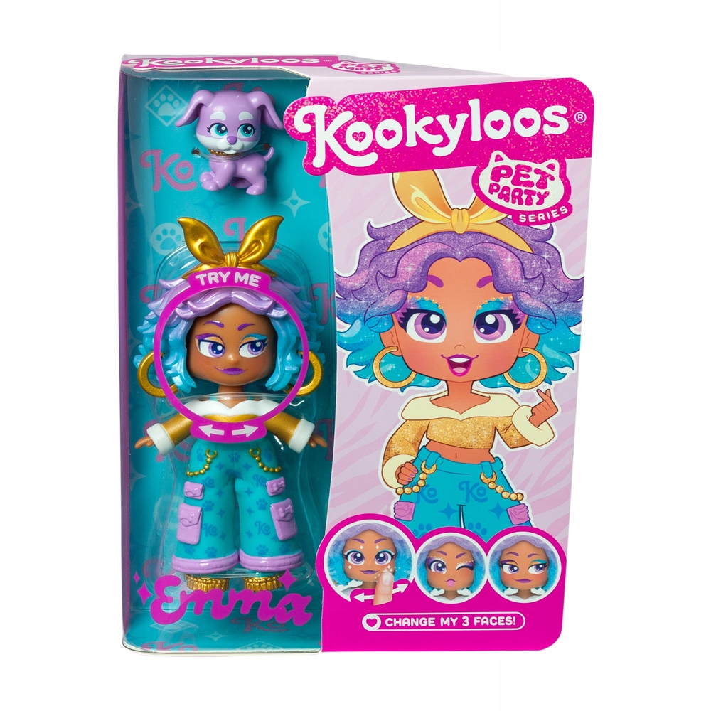 KOOKYLOOS PET PARTY - LALECZKA ZMIENIAJĄCA WYRAZ TWARZY - EMMA