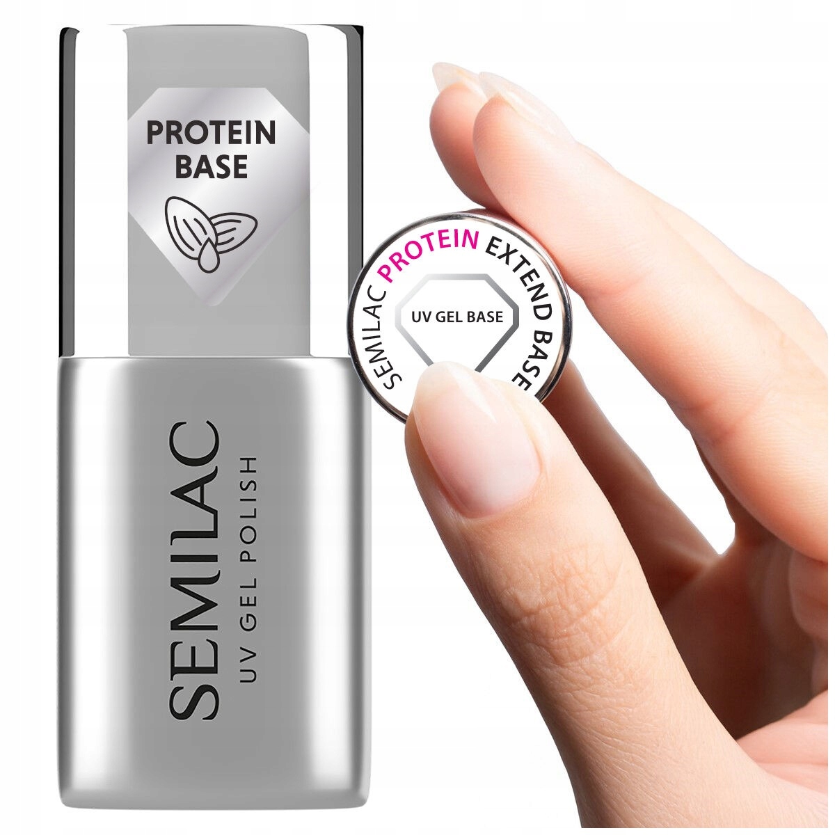 SEMILAC Hybrid Base для наращивания ногтей-PROTEIN EXTEND BASE 7ml