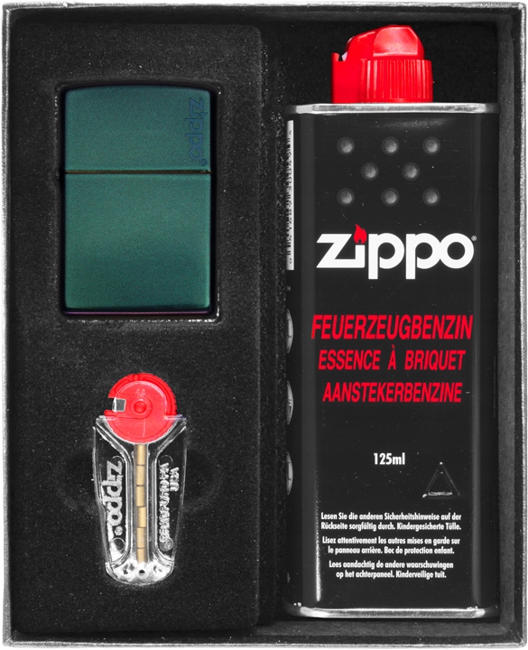 Sada Zippo Zapalovač Iridescent Logo Dárkový No1