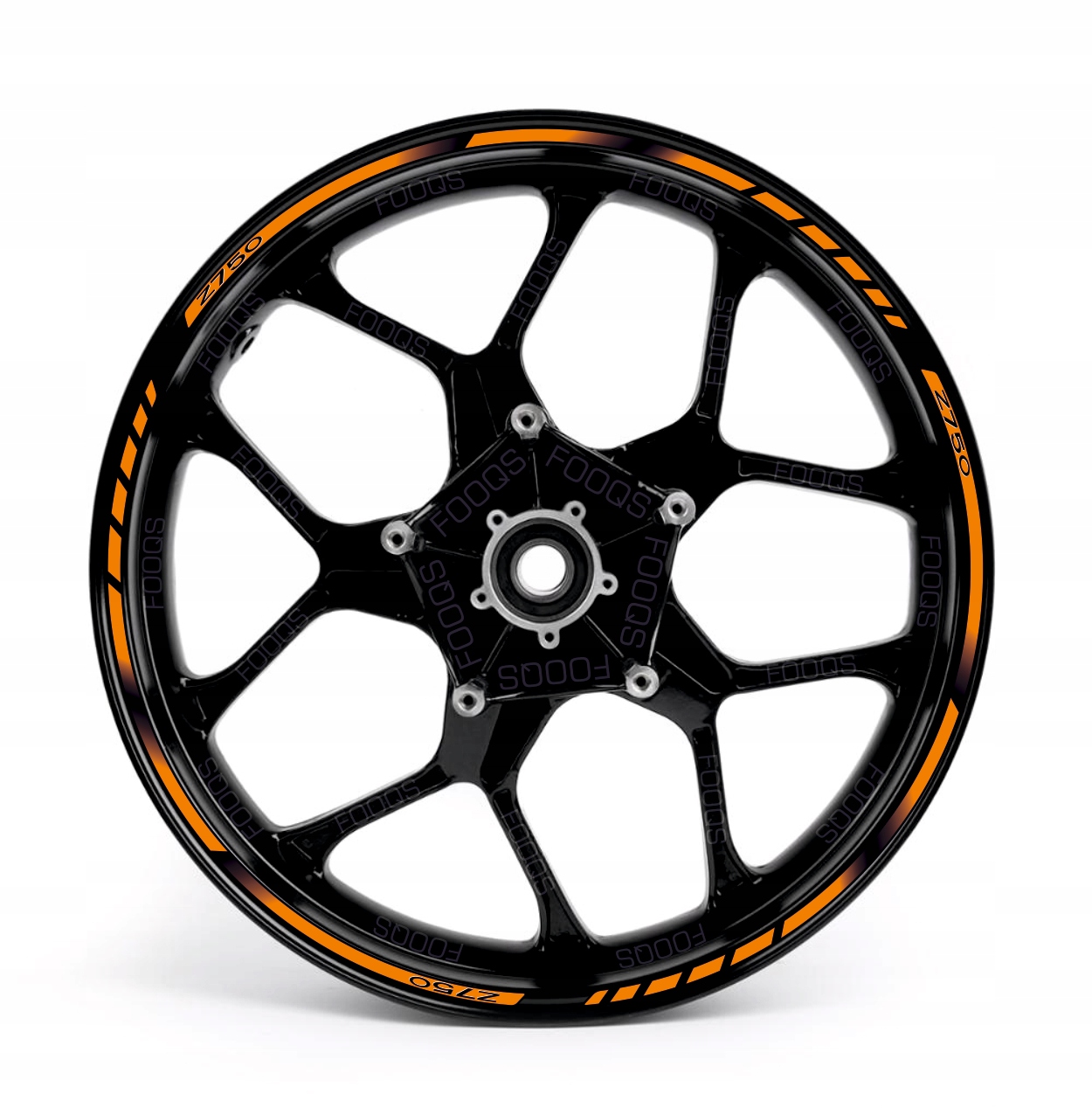 Samolepky Na Ráfky Juula Pro Kawasaki Z750 Oranžové