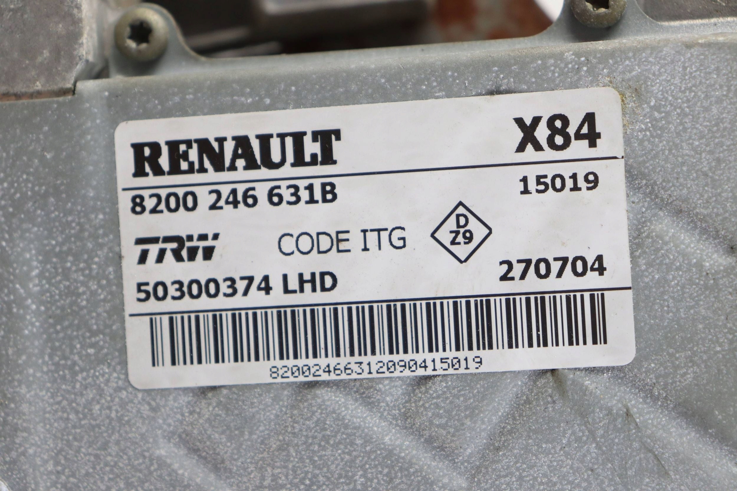 RENAULT MEGANE II control electrics steering wheel rod 8200246631B