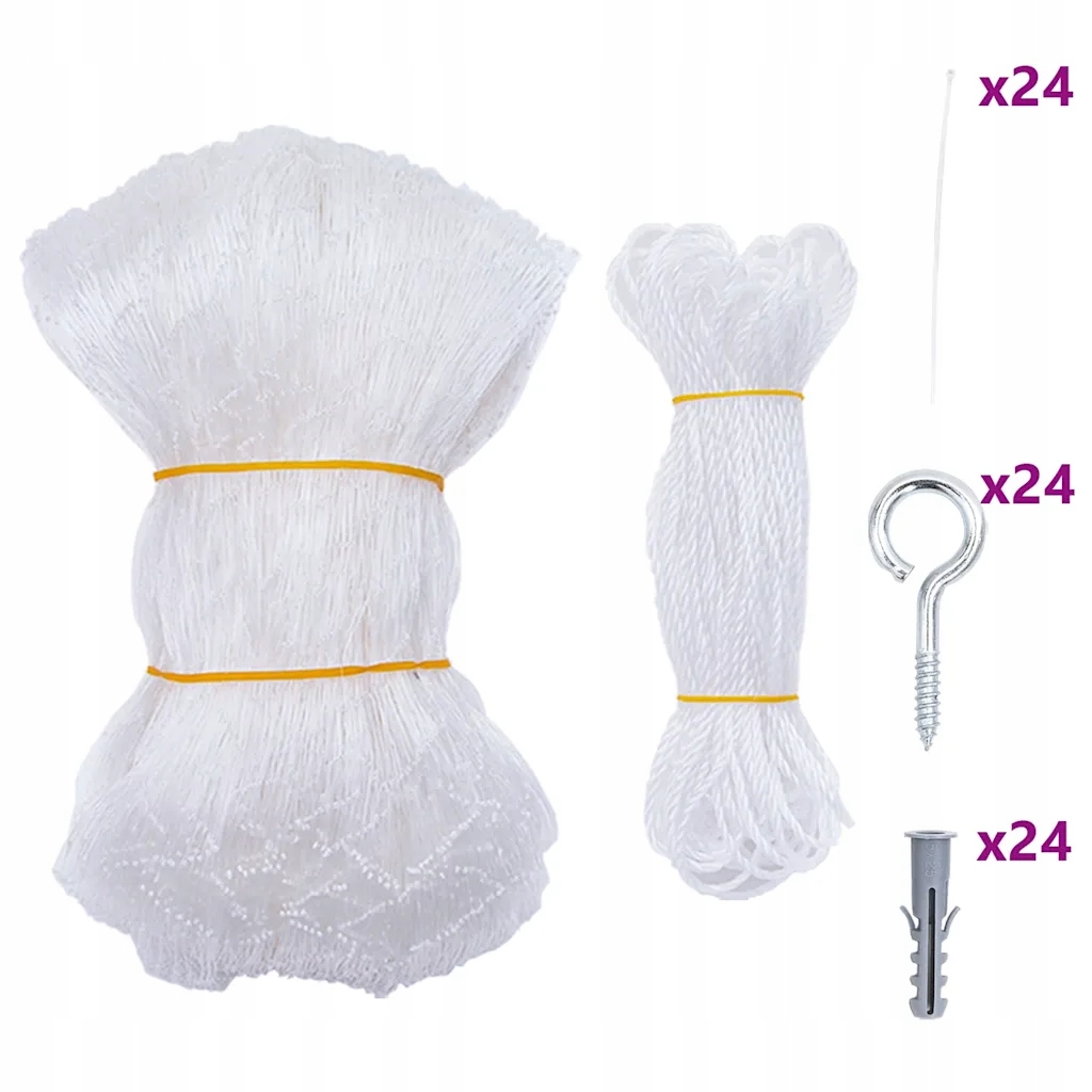 Levně Síť pro kočky průhledná 12 x 3 m Nylon